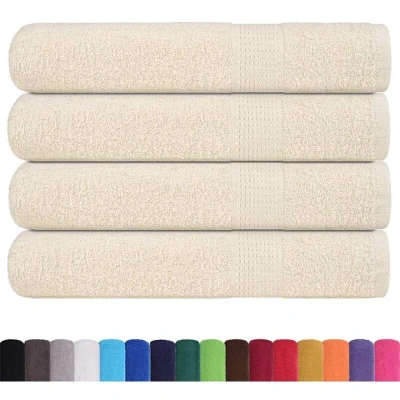 Image of vidaXL Towels 4 pcs Cream 100x200 cm 360 gsm 100% Cotton