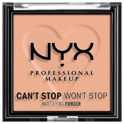 Image of NYX Professional Makeup Can&#039;t Stop Won&#039;t Mattifying Powder, Matte Finish, Brightening Peach
