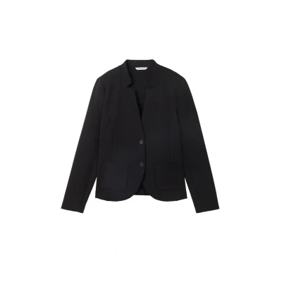 Image of TOM TAILOR Women&#039;s 1038703 Blazer, 14482 Deep Black, 10