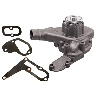 Image of 3532002101, 3532003701, A3532002101, A3532003701 Water pump FEBI BILSTEIN 12846 Grey Cast Iron with gaskets/seals