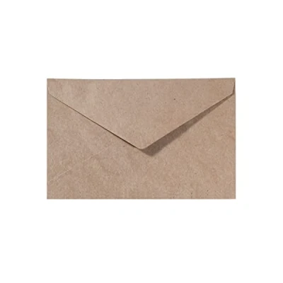 Image of Vaessen Creative Small Rectangular Florence Envelopes for Greeting Cards, Kraft, Set of 25, Matching Cards Available