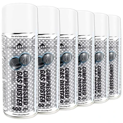 Image of Cleaning Spray 6x 400ml AABCOOLING Home&amp;Office Compressed Gas Duster K3, Air Spray, Office Equipment Cleaners, for PC, Supplies, Electronics