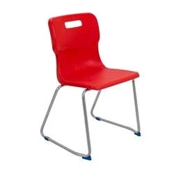 Image of Titan Skid Base Chair Size 6 460mm Seat Height Red T26 R
