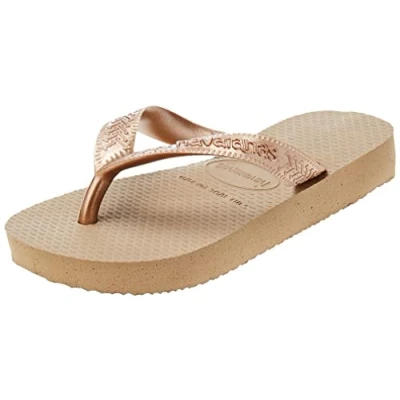Image of Havaianas Girls Top Tiras (Mini Me), Rose Gold, 1/2