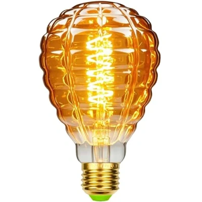 Image of Tianfan Vintage Led Bulbs 4W Dimmable 220/240V Edison Screw E27 Base Specialty Decorative Antique Light Bulb (φ80mm Fruit)