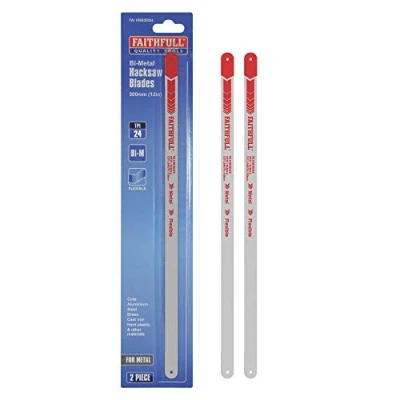 Image of Faithfull Hacksaw Blades (2) 12IN X 24