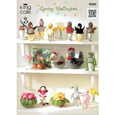 Image of King Cole 9000 Knitting Pattern Spring Collection to knit in DK