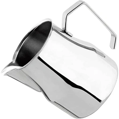 Image of VIA CREMA Stainless Steel Milk Frother Jug for Coffe Machine Frothing Pitcher Coffee