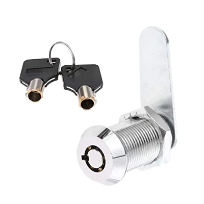 Image of Thread Tubular Cam Lock 30mm Zinc Alloy Security Drawer Cylinder with 2 Keys for Door Mailbox Cabinet Cupboard Letterbox