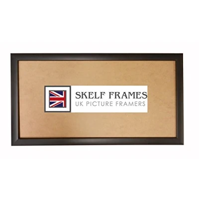 Image of Skelf Frames MATT BLACK PANORAMIC PICTURE POSTER PHOTO FRAME WITH GLASS (20&quot;x10&quot;)