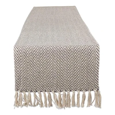 Image of DII Table Runner, Cotton, Gray, 15 x 72 inches