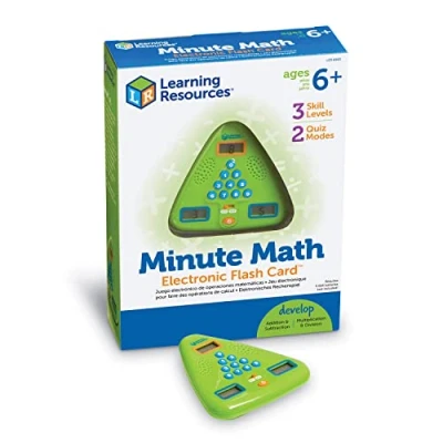 Image of Learning Resources LER6965 LSP6965 UKM Minute Math Electronic Flash Card, Multicoloured, 2024 Centimeters