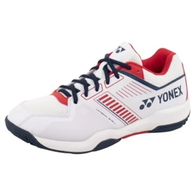 Image of YONEX Power Cushion Strider Flow Wide Badminto Shoes White/Red SHBSF1W (7 UK)