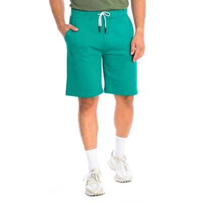 Image of La Martina TMB003 FP221 Mens sports shorts Green Cotton Size Medium
