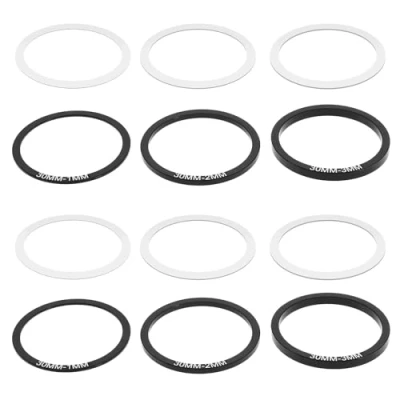 Image of eMagTech 12pcs Bike Bottom Bracket Gasket Bicycle Crank Crankset Spacer Shim Washers Parts Road Accessories For BB86/91/92/BB30/PF30, 30mm