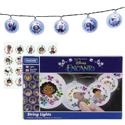 Image of Paladone Encanto String Lights with Stickers Disney&#039;s Kids Movies Bedroom Decor