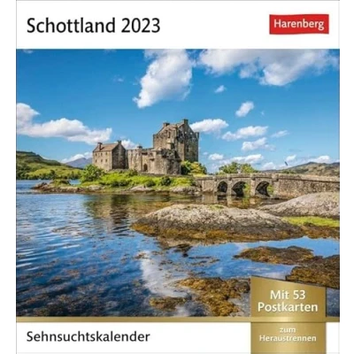 Image of Scotland Longing Calendar 2023: Weekly with 53 Postcards