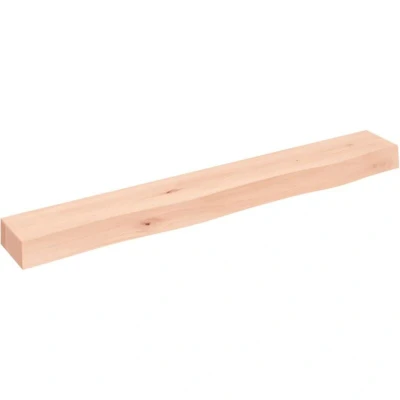 Image of vidaXL Wall Shelf 80x10x6 cm Untreated Solid Wood Oak
