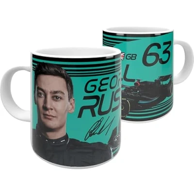 Image of Partisan George Russell F1 Ceramic Mug 11oz