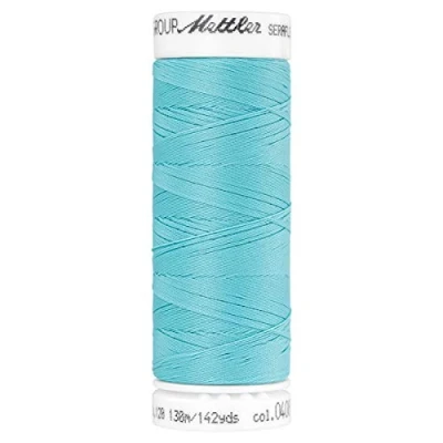 Image of Mettler Seraflex Elastic Thread 50wt 142yd Aqua 7840 408