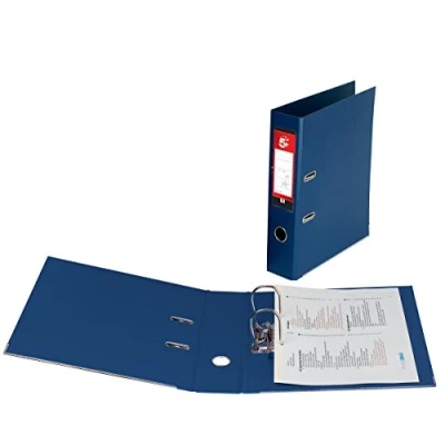 Image of 5 Star Office Lever Arch File Polypropylene Capacity 70mm A4 Blue [Pack 10]