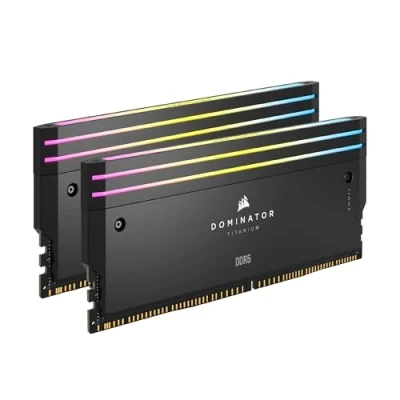 Image of CORSAIR DOMINATOR TITANIUM DDR5 RGB Light Enhancement Kit 2x Modules 0GB RAM iCUE Compatible Black