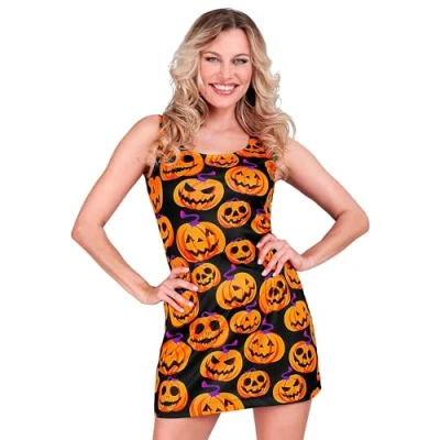 Image of Widmann 41273 costume pumpkin dress, Multicoloured, L