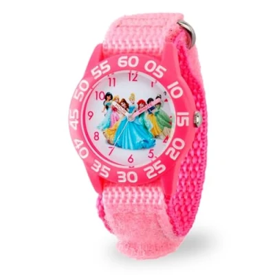 Image of Disney Girls Analog Quartz Watch with Nylon Strap W001990