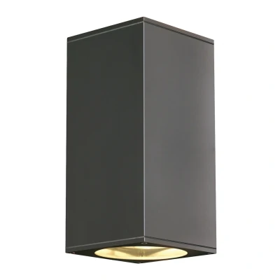 Image of SLV Big Theo outdoor wall lamp, 2 bulb, anthracite