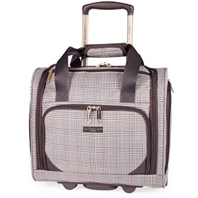 Image of London Fog 14 Inch Underseat Cabin Bag Approved for Under Seat Travel on Most Airlines Lightweight Onboard Luggage Fits New 50x40x20 cm Allowance LFL003 (Carry On, Seat)