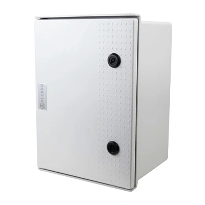 Image of ALLBROX GRP Electrical Enclosure IP66, including Backplate and Stainless Steel Mounting Brackets, Tough Box IK10, Wall Mounted Junction (400(H) x 300(W) 200(D))