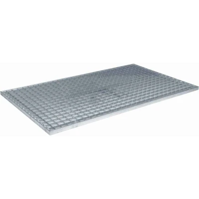 Image of vidaXL Grating Silver 30 x 2 cm Hot Dip Galvanised Steel