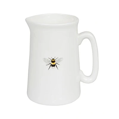 Image of Sophie Allport Bees Solo Jug, Fine Bone China, Gift Box, Dishwasher Safe (Small, 300ml)