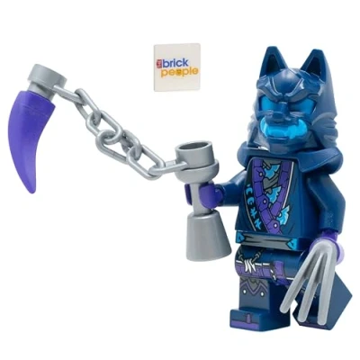 Image of LEGO Ninjago: Wolf Mask Warrior Minifigure with Claw and Weapon