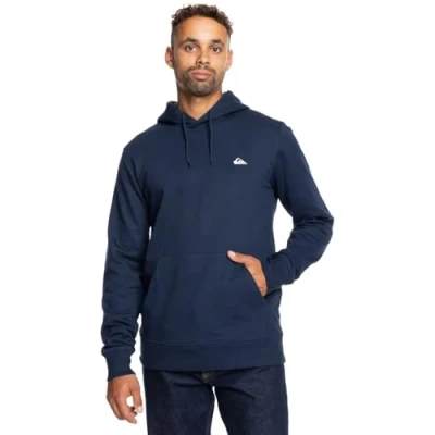 Image of Quiksilver Fleece sweater BASIC HOODIE YOUNG Men Blue XL