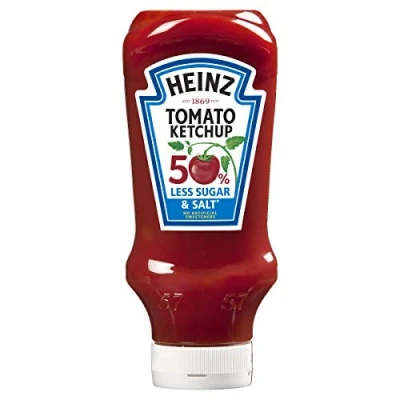 Image of Heinz Tomato Ketchup 50% less sugar and salt, 800 ml