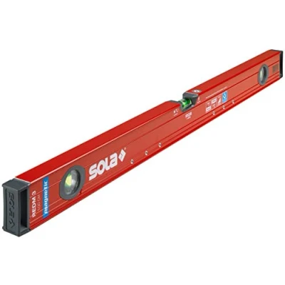 Image of Sola 01812801 Aluminium Magnetic Spirit Level REDM Length 1000 mm Red