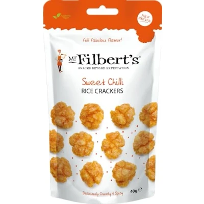 Image of MR FILBERTS Sweet Chilli Rice Crackers 40g 12 Pack