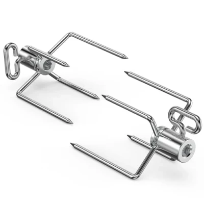 Image of Onlyfire 6008 BBQ Roast Rotisserie Skewer Forks for 8x8 mm Square Spit Rods