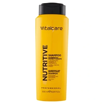 Image of Vitalcare Nutritive Nourishing and Restructuring Shampoo, Shampoo for Dry Dull Hair, with Vegetable Ceramides Panthenol, 500 ml
