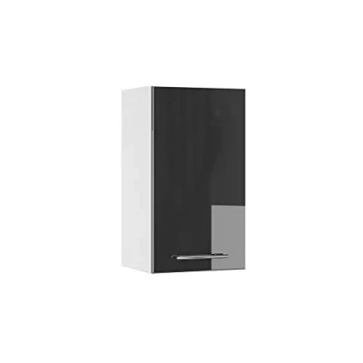 Image of Vicco Wall cabinet Fame Line, Anthracite high gloss/White, 40 cm