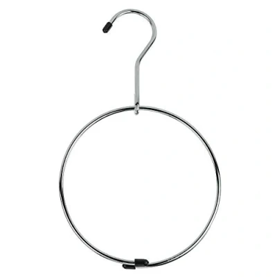 Image of Hangerworld 3 Chrome Metal Belt Ring Holder Scarf Jewellery Accessory Coat Clothes Hanger.