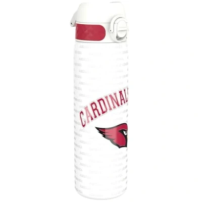 Image of Ion8 NFL Cardinals Lightweight Steel Water Bottle, 600 ml/20 oz, Non Insulated, Leak Proof, Easy to Open, Secure Lock, Dishwasher Safe, Flip Cover, Fits Cup Holders, Metal Bottle