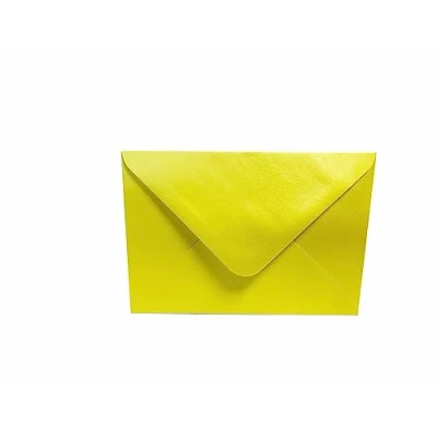 Image of Craft UK 2402 C6 Canary Yellow Centura Pearl Envelopes (50 Pack)