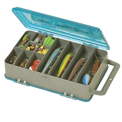 Image of PLANO Double Sided tackle Organizer,Double box, fishing Equipment Storage compact satchel, perfect to store Lures, Hardbaits, Softbaits other