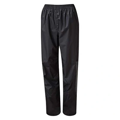 Image of Altura Night Vision Ladies Waterproof Overtrouser Black, Size 12 / Water Rain Wet Weather Resistant Reflective Leg Wear Capri Over Pant Trouser Cycling Cycle Ride Bike Commute Hi Viz Woman Female