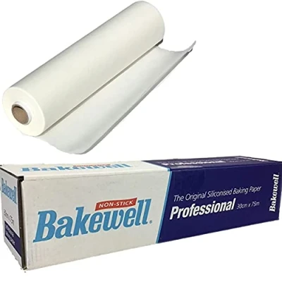 Image of Non Stick Baking Parchment Paper Roll 30cm x 75m by Bakewell for Home and Catering