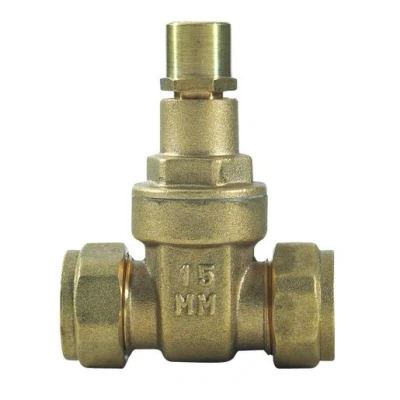 Image of 15mm Brass Gatevalve Lockshield