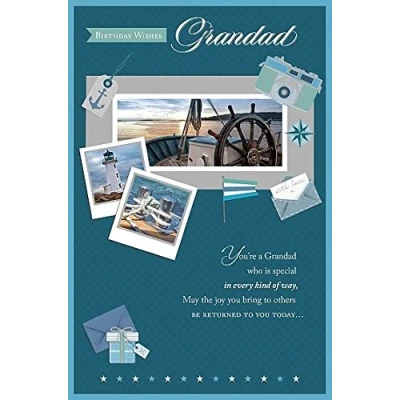 Image of Wishing Well Studios Greetings Card Grandad Birthday