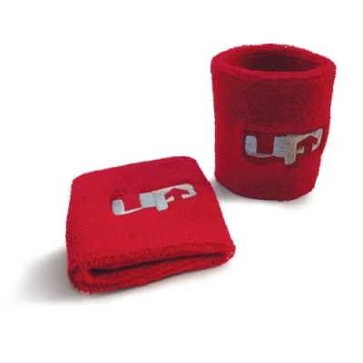 Image of Ultimate Performance Terry Stretch Wristband Red, One Size